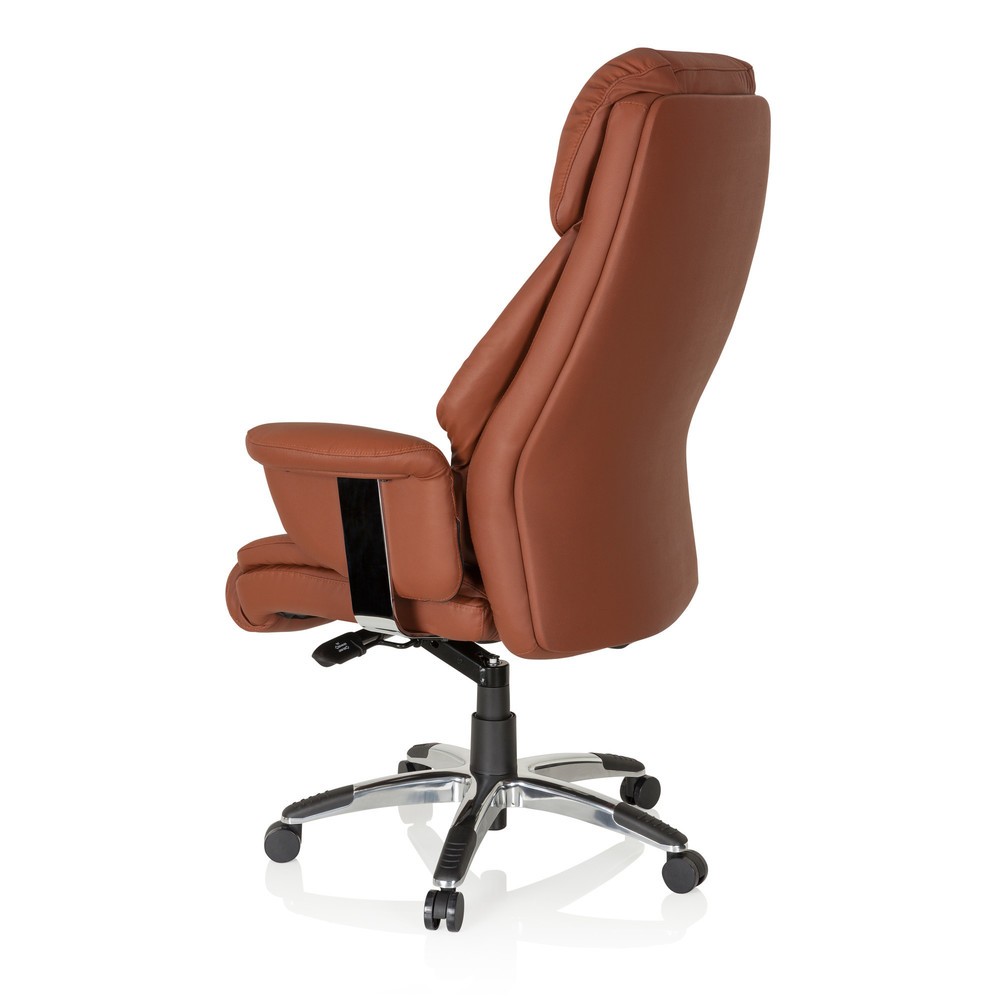 Produktabbildung Nr. 7: hjh OFFICE Bürostuhl / Chefsessel PRADO Leder, braun