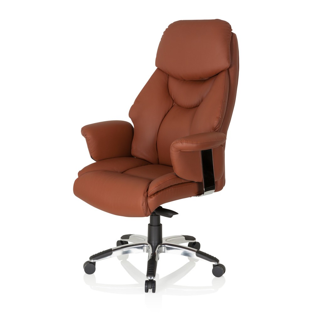 Produktabbildung Nr. 9: hjh OFFICE Bürostuhl / Chefsessel PRADO Leder, braun