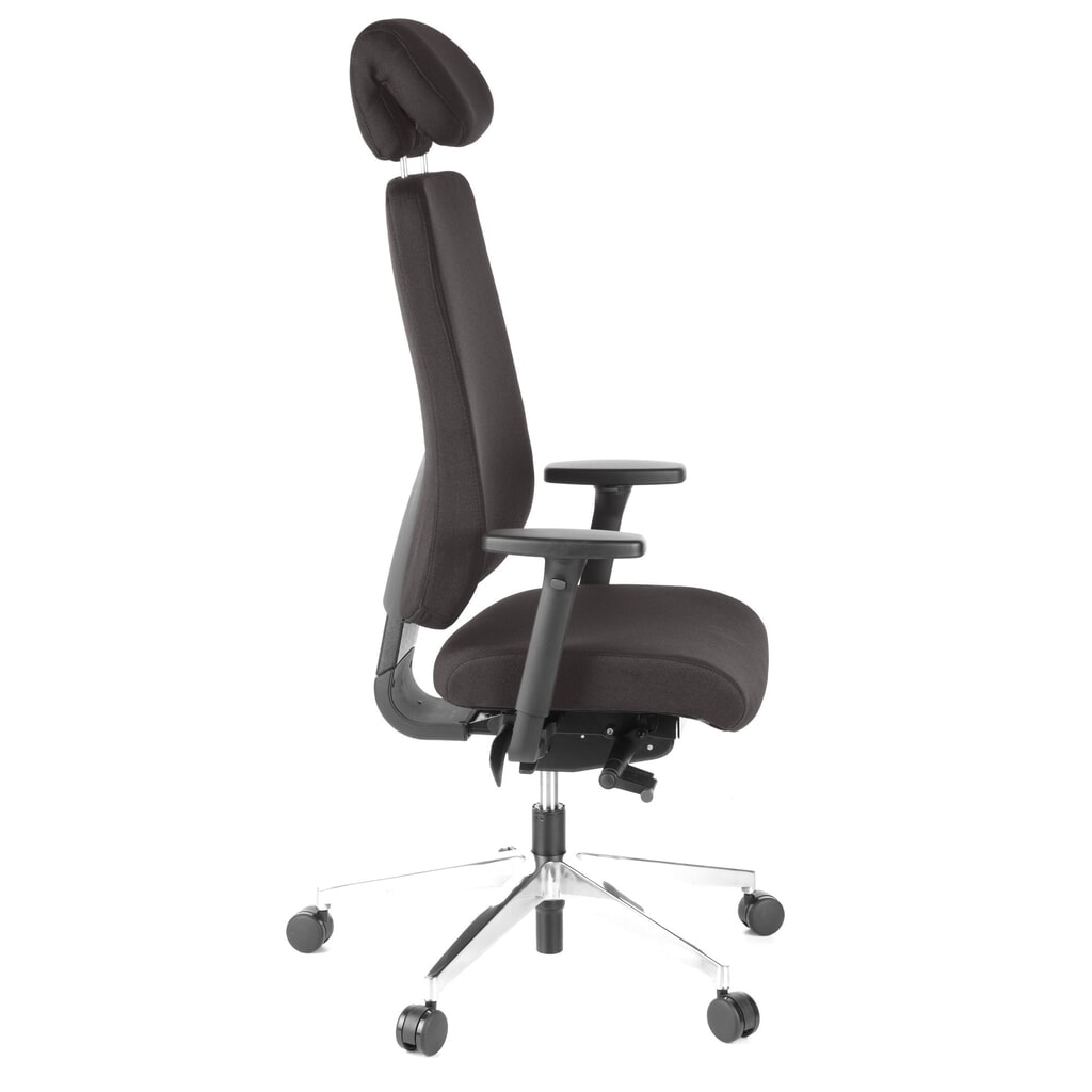 Produktabbildung Nr. 3: hjh OFFICE Bürostuhl / Chefsessel PRO TEC 400 Stoff, schwarz