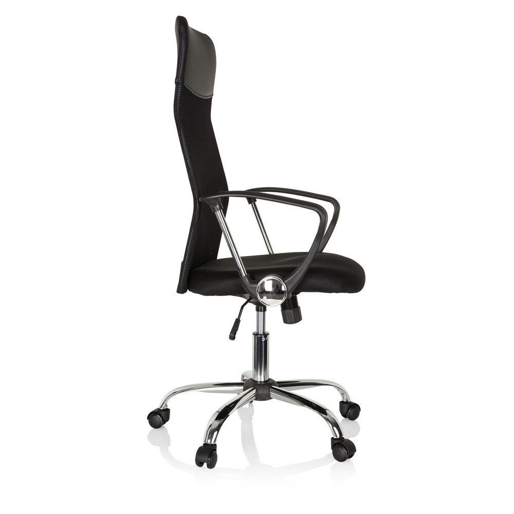 Produktabbildung Nr. 3: hjh OFFICE Bürostuhl / Chefsessel PURE NET Kunstleder/Netzstoff, schwarz