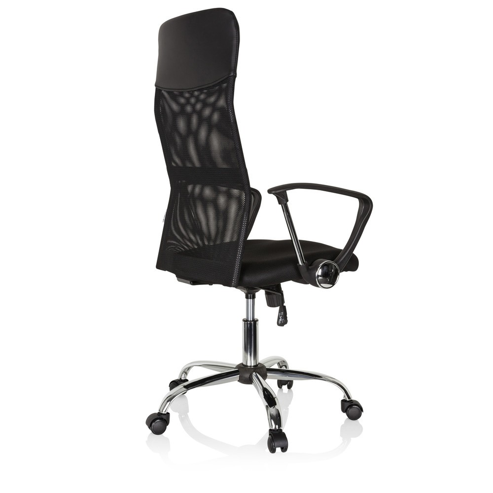 Produktabbildung Nr. 4: hjh OFFICE Bürostuhl / Chefsessel PURE NET Kunstleder/Netzstoff, schwarz