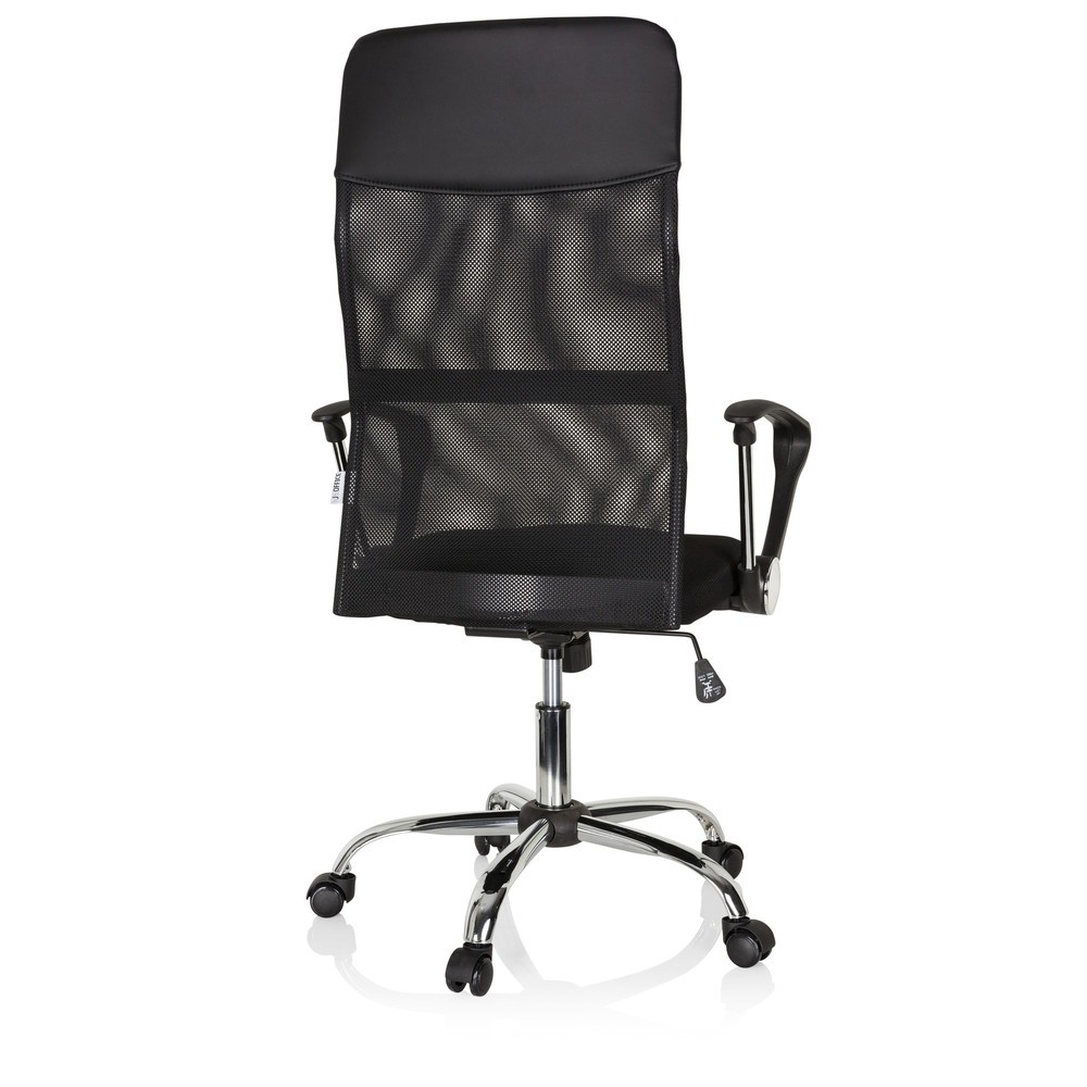 Produktabbildung Nr. 5: hjh OFFICE Bürostuhl / Chefsessel PURE NET Kunstleder/Netzstoff, schwarz
