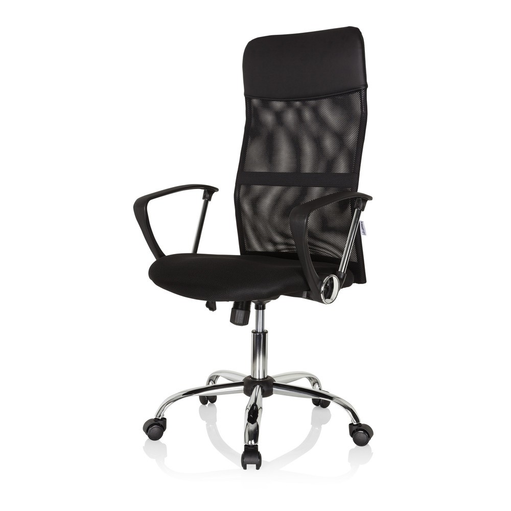 Produktabbildung Nr. 9: hjh OFFICE Bürostuhl / Chefsessel PURE NET Kunstleder/Netzstoff, schwarz