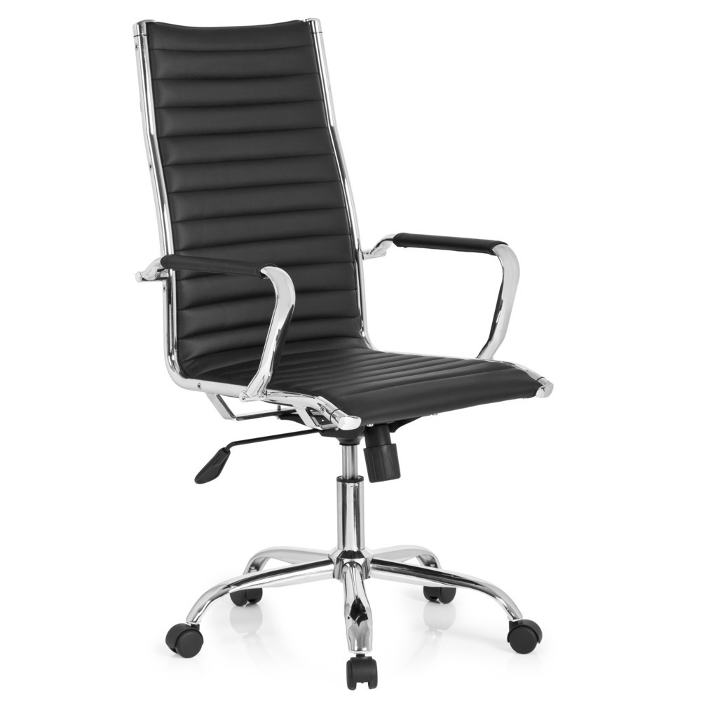 Produktabbildung Nr. 2: hjh OFFICE Bürostuhl / Chefsessel VEMONA 20 Kunstleder, schwarz