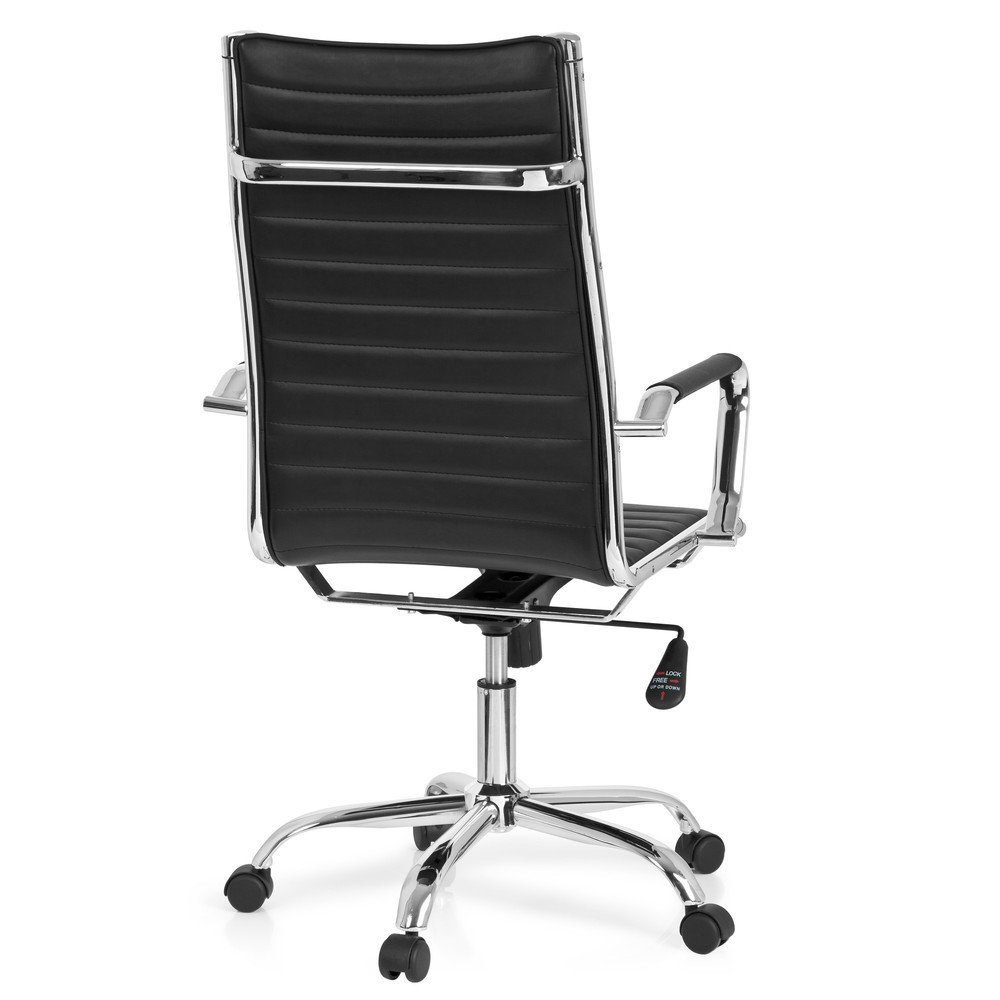 Produktabbildung Nr. 5: hjh OFFICE Bürostuhl / Chefsessel VEMONA 20 Kunstleder, schwarz