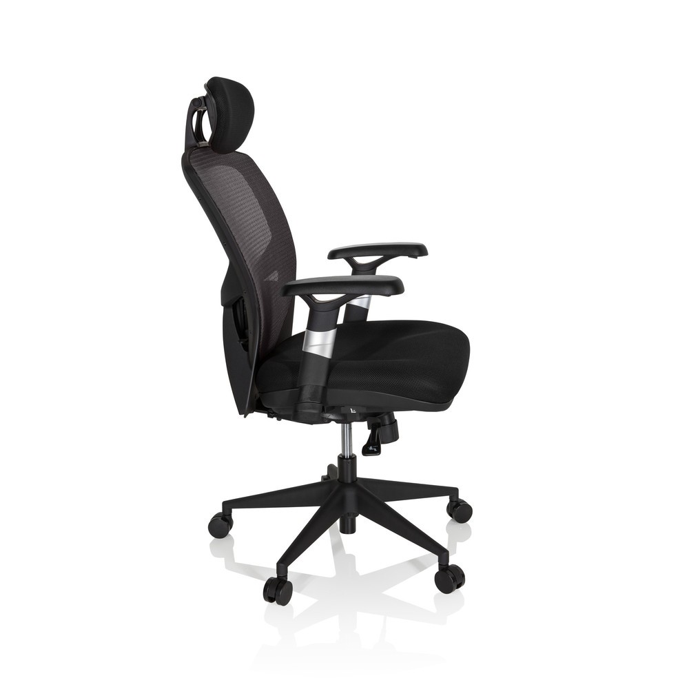 Produktabbildung Nr. 3: hjh OFFICE Bürostuhl / Chefsessel VENUS BASE Stoff, grau/schwarz