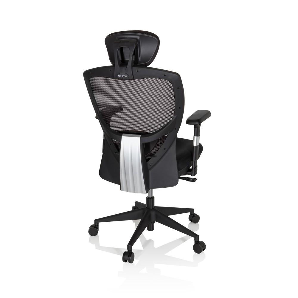 Produktabbildung Nr. 5: hjh OFFICE Bürostuhl / Chefsessel VENUS BASE Stoff, grau/schwarz