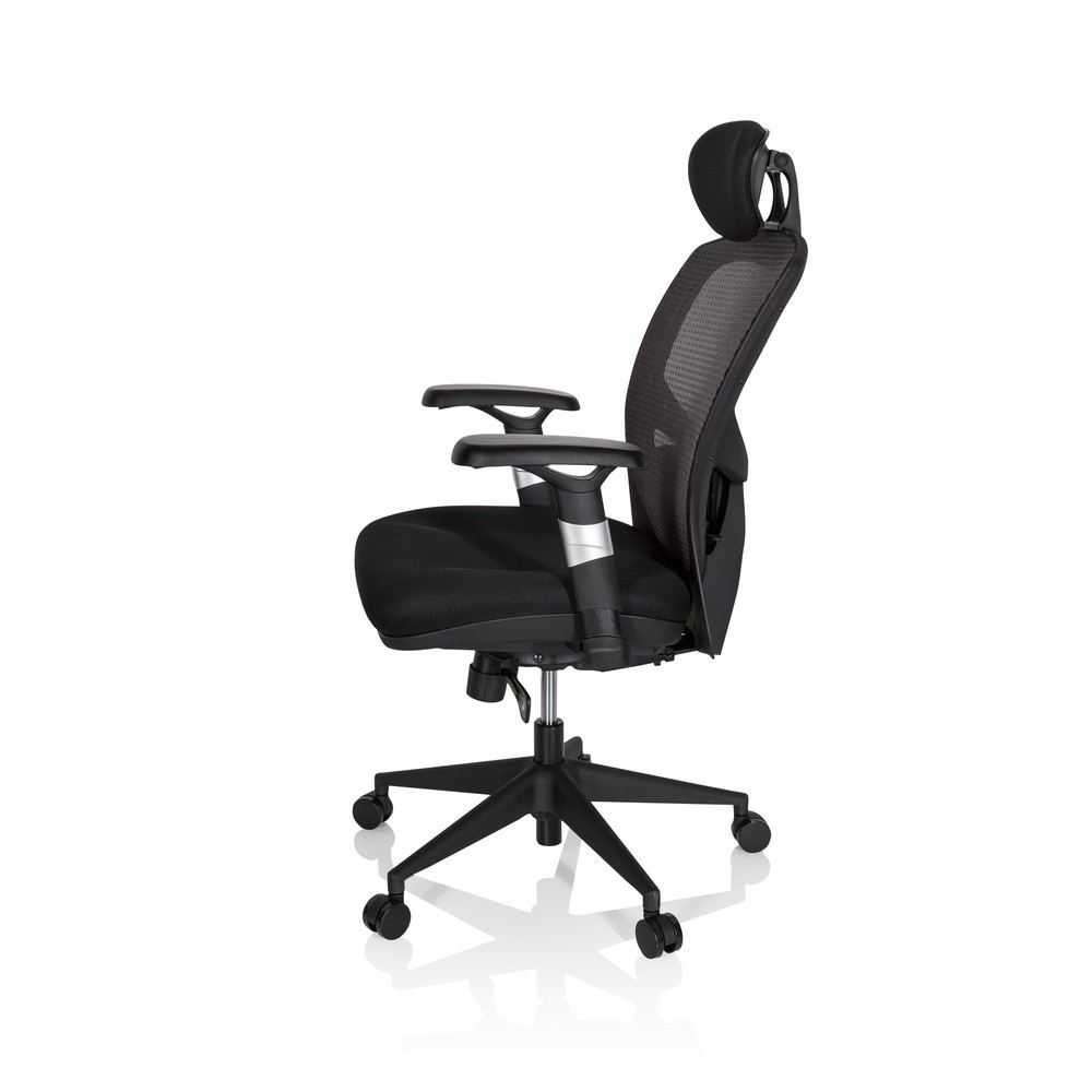 Produktabbildung Nr. 8: hjh OFFICE Bürostuhl / Chefsessel VENUS BASE Stoff, grau/schwarz