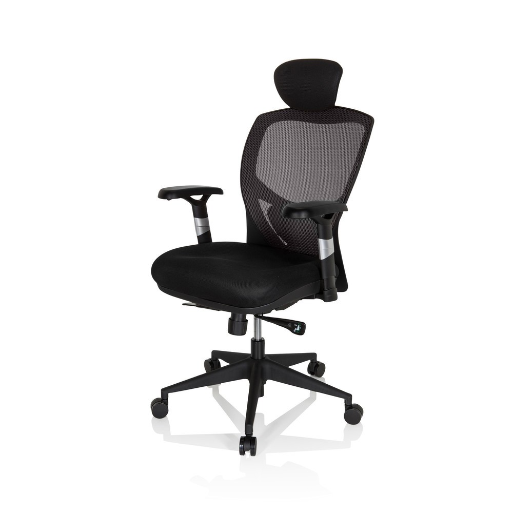 Produktabbildung Nr. 9: hjh OFFICE Bürostuhl / Chefsessel VENUS BASE Stoff, grau/schwarz