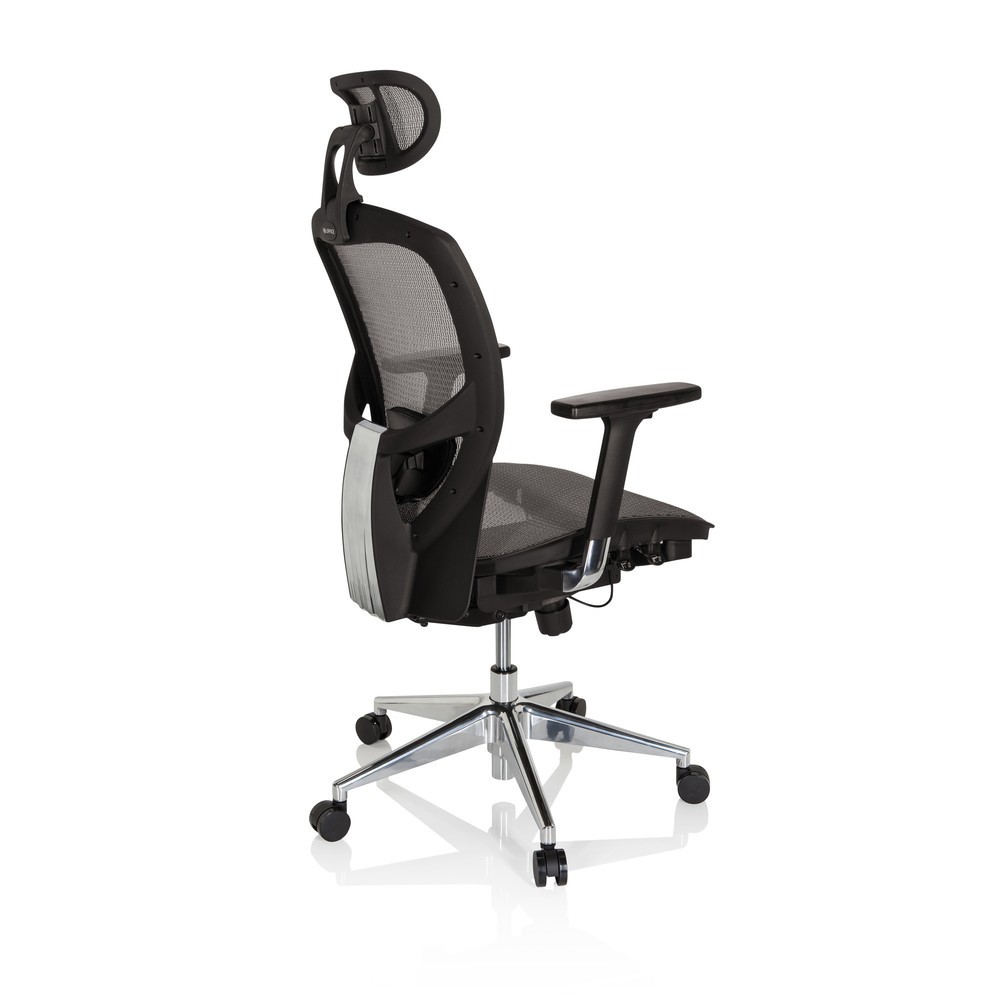 Produktabbildung Nr. 4: hjh OFFICE Bürostuhl / Chefsessel VENUS ONE Netzstoff, silbergrau/schwarz