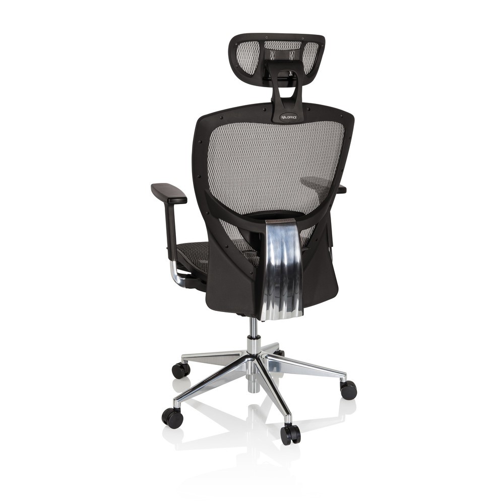 Produktabbildung Nr. 6: hjh OFFICE Bürostuhl / Chefsessel VENUS ONE Netzstoff, silbergrau/schwarz