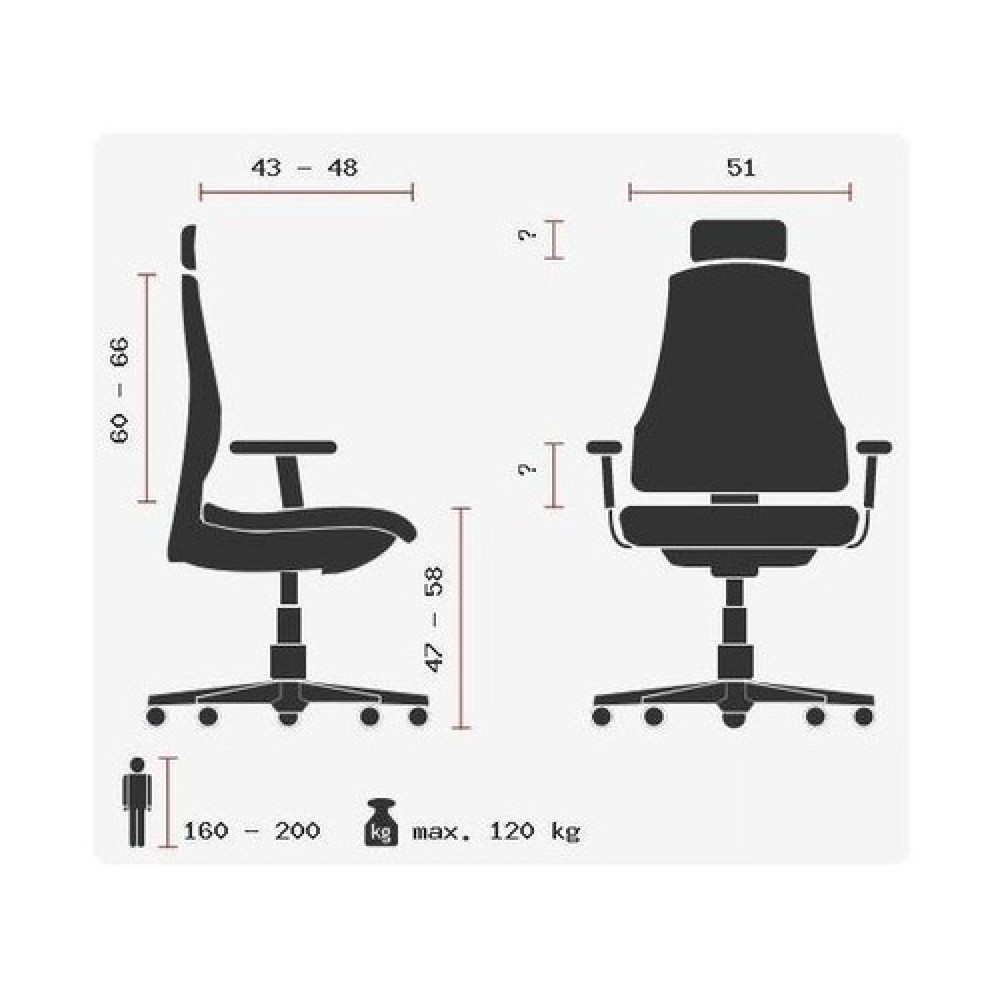 Produktabbildung Nr. 10: hjh OFFICE Bürostuhl / Chefsessel VENUS ONE Netzstoff, silbergrau/schwarz