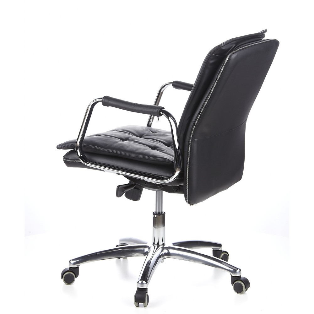 Produktabbildung Nr. 9: hjh OFFICE Bürostuhl / Chefsessel VILLA 10 Leder, schwarz