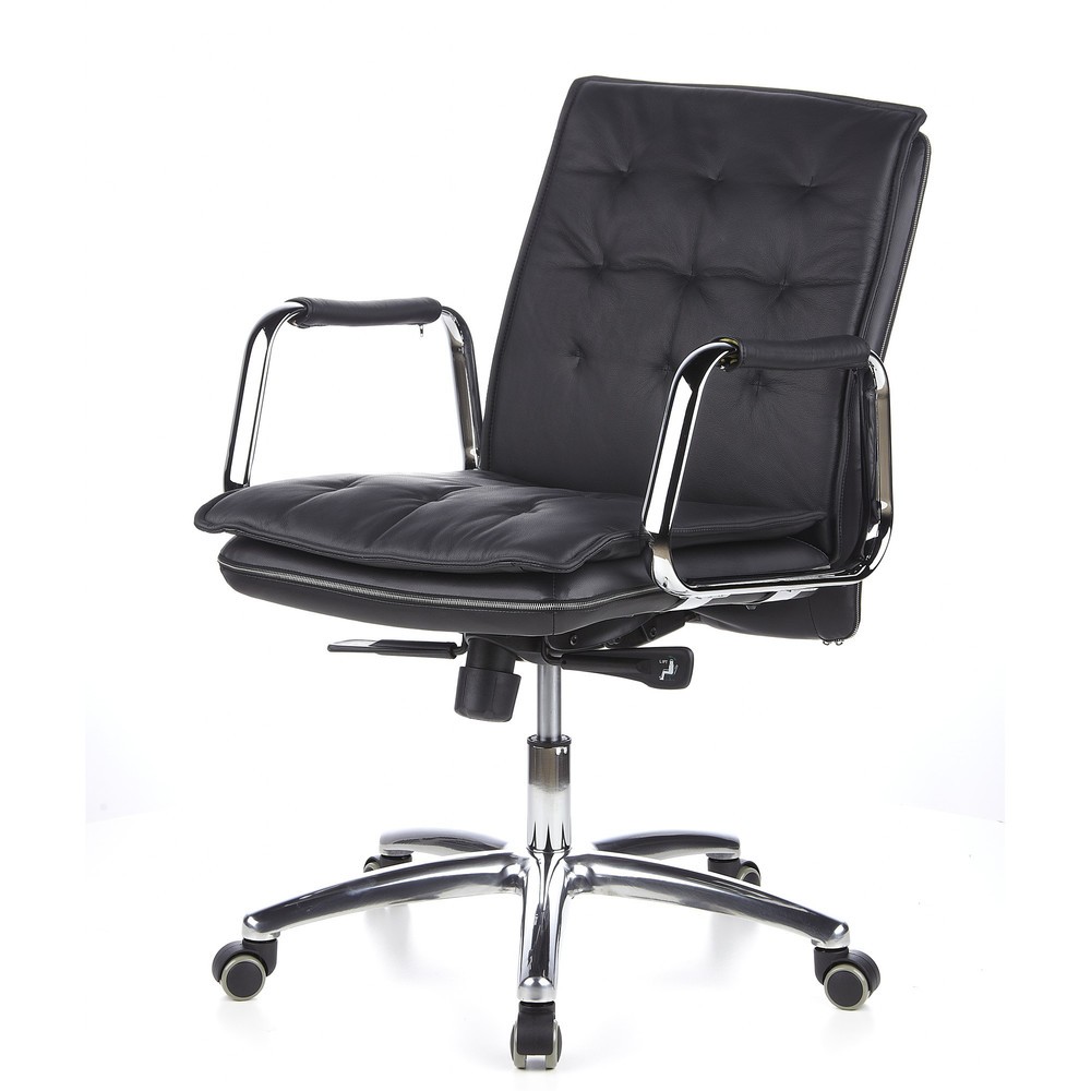 Produktabbildung Nr. 11: hjh OFFICE Bürostuhl / Chefsessel VILLA 10 Leder, schwarz