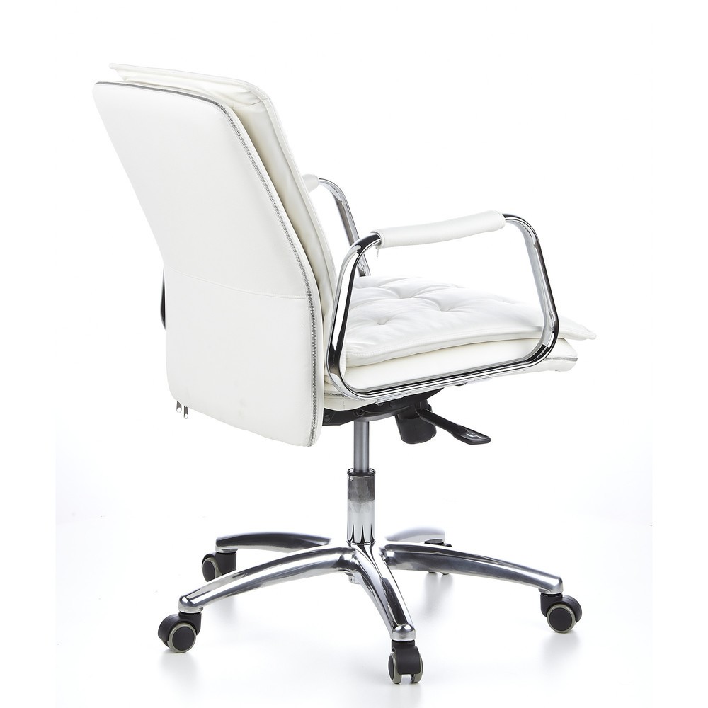 Produktabbildung Nr. 4: hjh OFFICE Bürostuhl / Chefsessel VILLA 10 Leder, cremeweiß