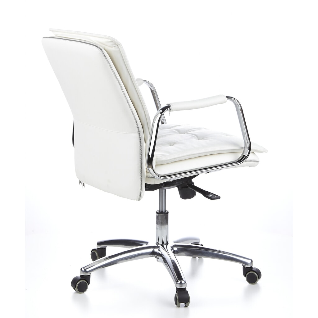 hjh OFFICE Bürostuhl / Chefsessel VILLA 10 Leder, cremeweiß Produktabbildung Nr. 6: hjh OFFICE Bürostuhl / Chefsessel VILLA 10 Leder, cremeweiß