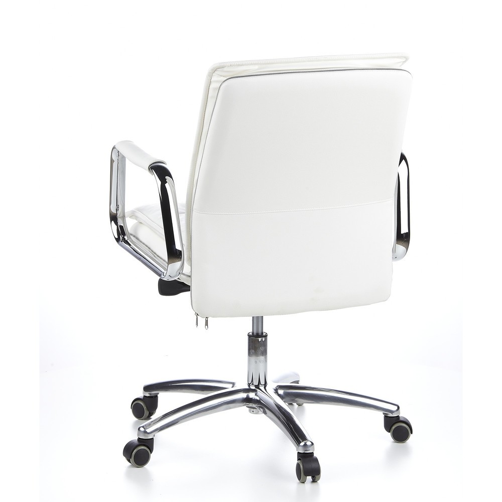 Produktabbildung Nr. 6: hjh OFFICE Bürostuhl / Chefsessel VILLA 10 Leder, cremeweiß