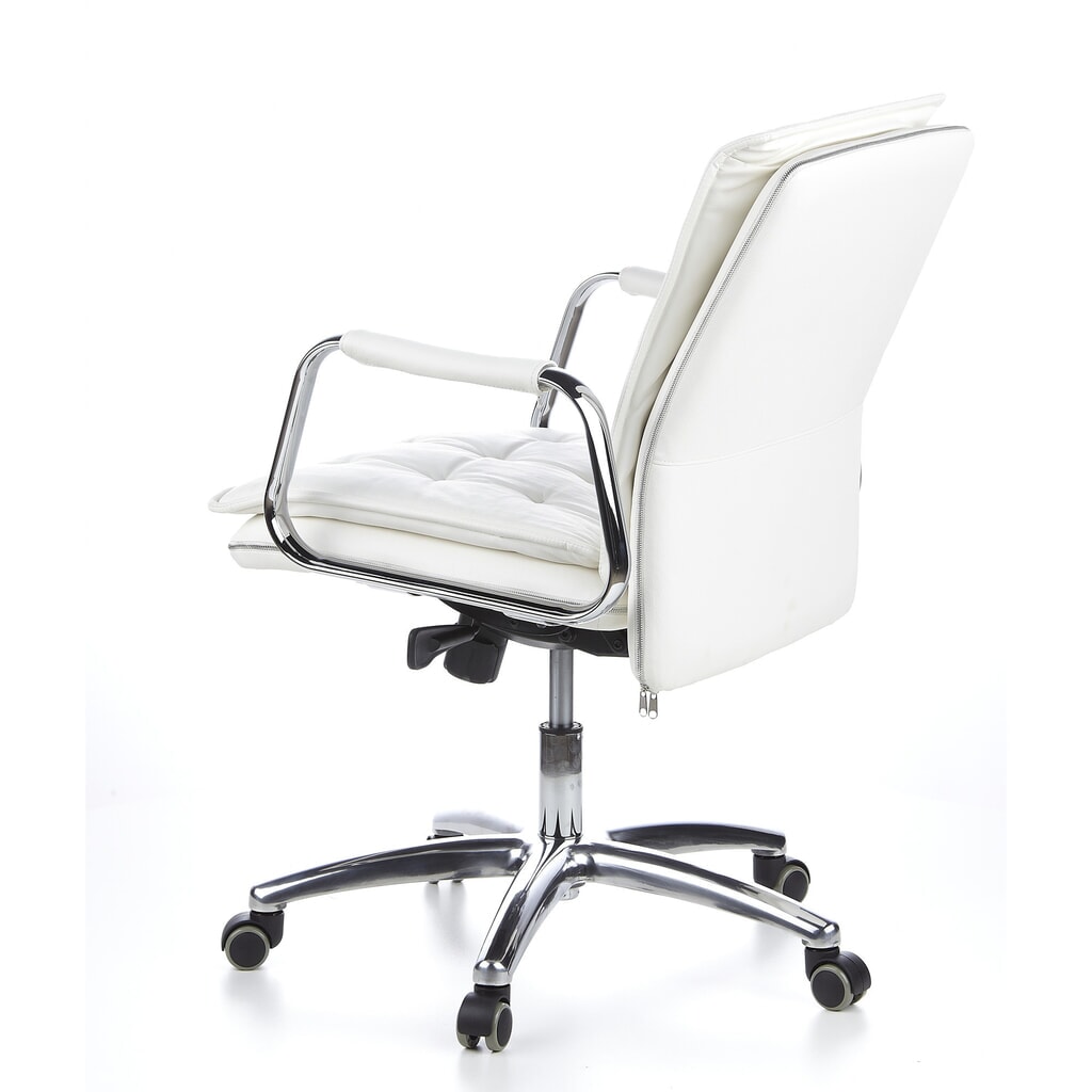 Produktabbildung Nr. 9: hjh OFFICE Bürostuhl / Chefsessel VILLA 10 Leder, cremeweiß