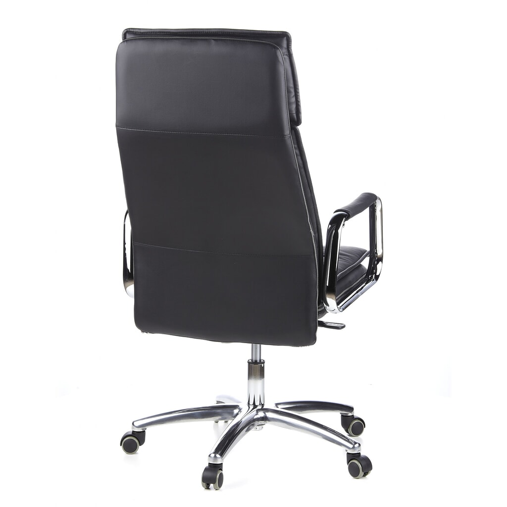 hjh OFFICE Bürostuhl / Chefsessel VILLA 20 Leder, schwarz Produktabbildung Nr. 7: hjh OFFICE Bürostuhl / Chefsessel VILLA 20 Leder, schwarz