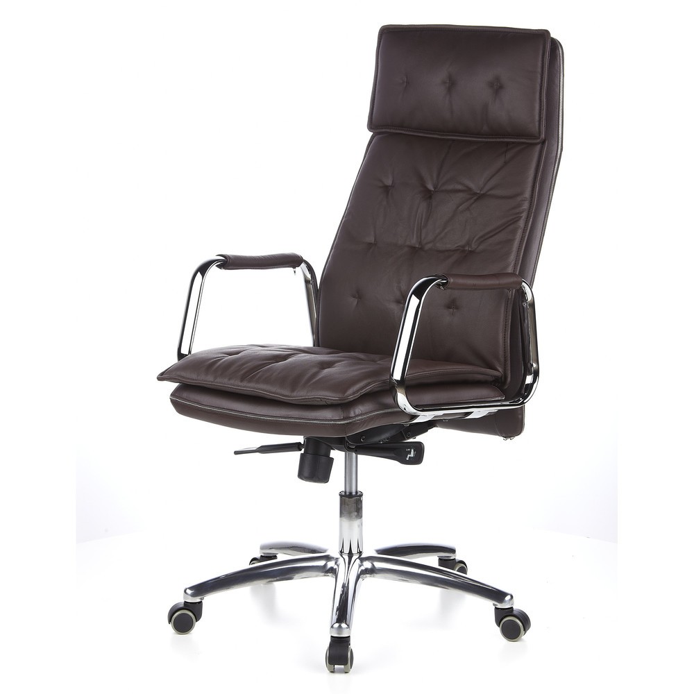 Produktabbildung Nr. 9: hjh OFFICE Bürostuhl / Chefsessel VILLA 20 Leder, braun