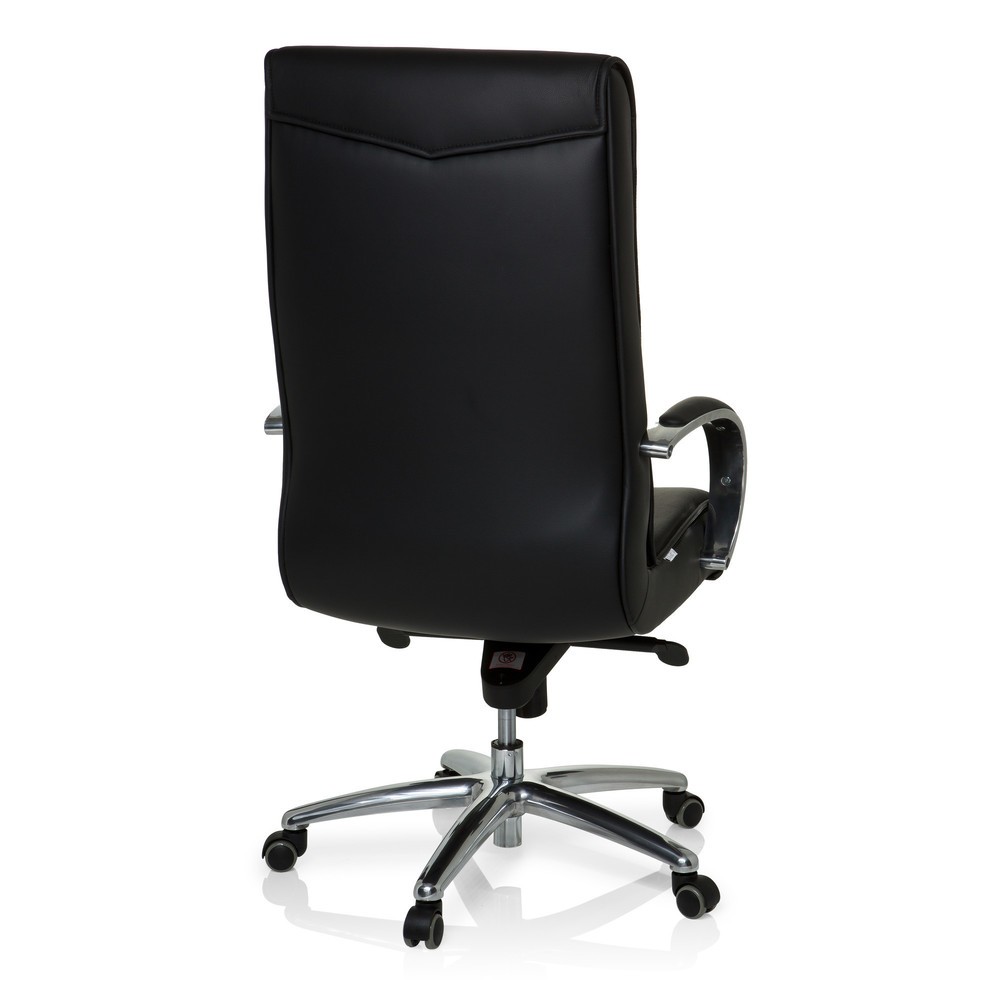Produktabbildung Nr. 5: hjh OFFICE Bürostuhl / Chefsessel XXL F 400 Leder/Kunstleder, schwarz