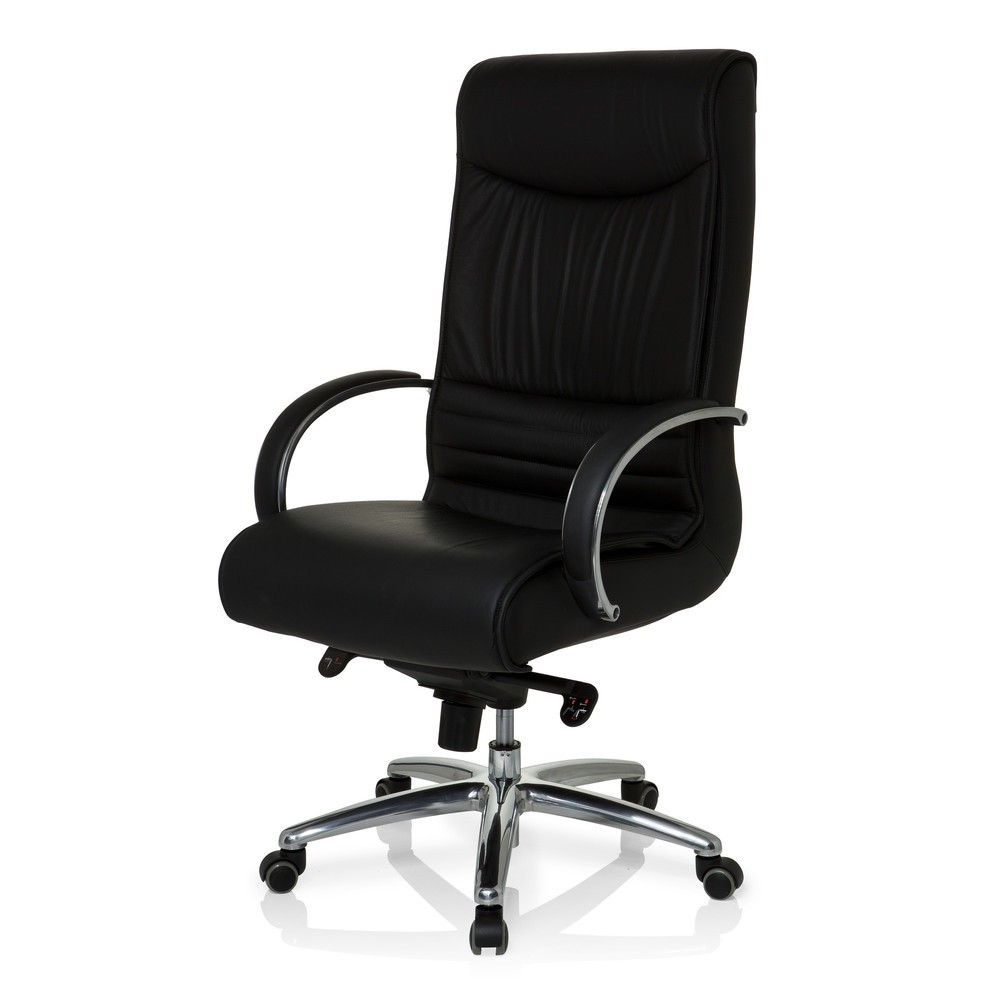 Produktabbildung Nr. 9: hjh OFFICE Bürostuhl / Chefsessel XXL F 400 Leder/Kunstleder, schwarz
