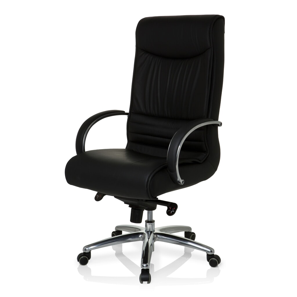 Produktabbildung Nr. 9: hjh OFFICE Bürostuhl / Chefsessel XXL F 400 Leder/Kunstleder, schwarz