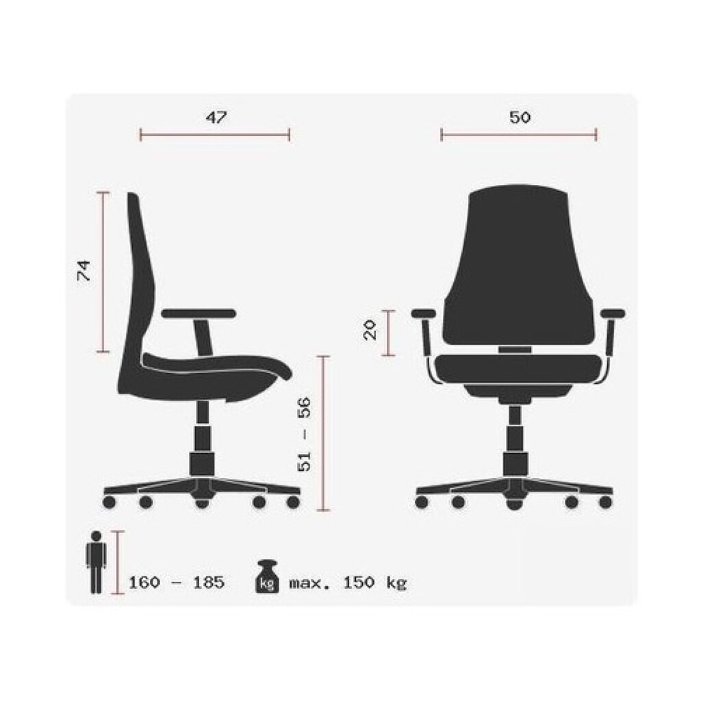 Produktabbildung Nr. 10: hjh OFFICE Bürostuhl / Chefsessel XXL F 400 Leder/Kunstleder, schwarz