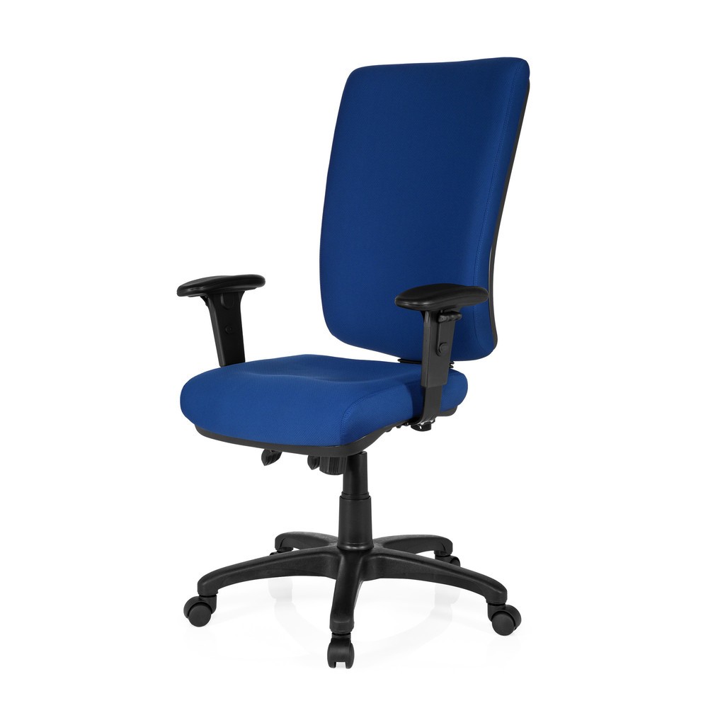 Produktabbildung Nr. 9: hjh OFFICE Bürostuhl / Chefsessel ZENIT HIGH Stoff, blau