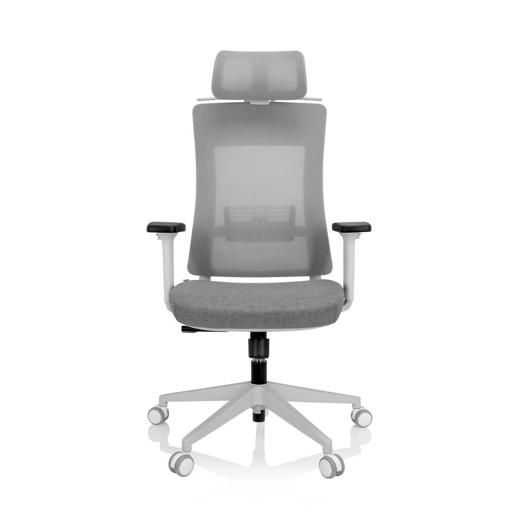 Produktabbildung: hjh OFFICE Bürostuhl / Drehstuhl COMFIO WMH Netzstoff / Stoff, grau