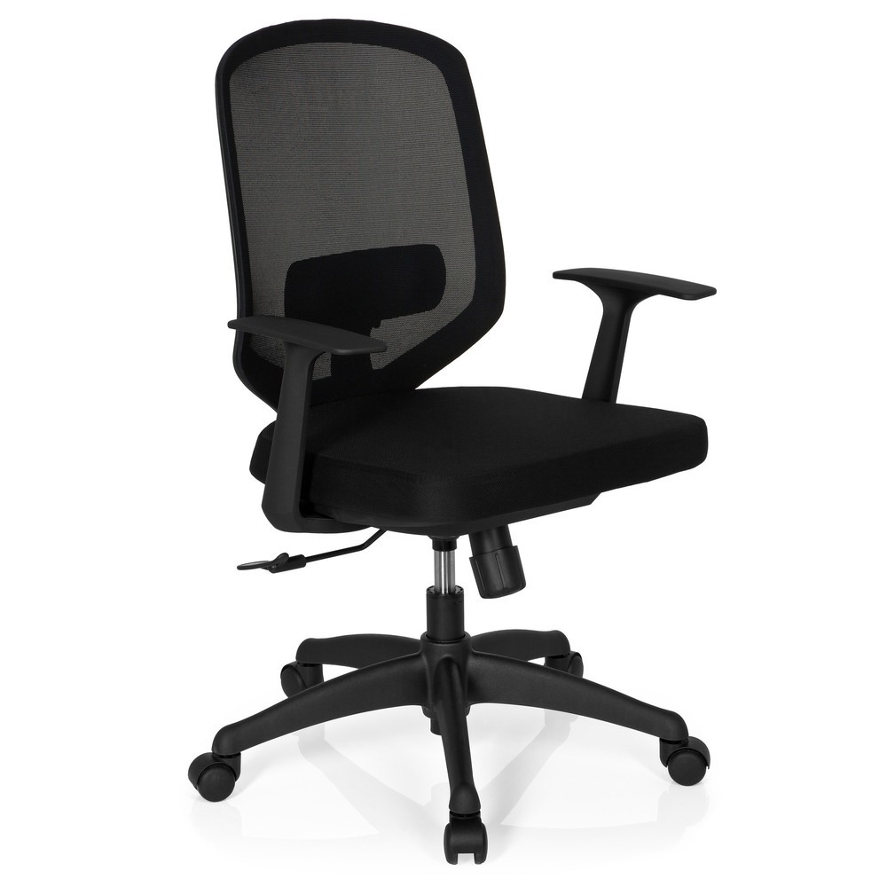 Produktabbildung Nr. 2: hjh OFFICE Bürostuhl DELIGHT Stoff/Netzstoff, schwarz