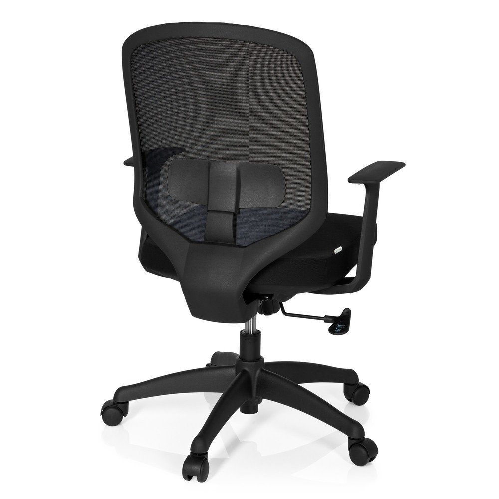Produktabbildung Nr. 5: hjh OFFICE Bürostuhl DELIGHT Stoff/Netzstoff, schwarz