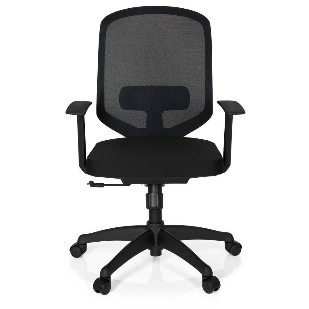 Produktabbildung: hjh OFFICE Bürostuhl DELIGHT Stoff/Netzstoff, schwarz