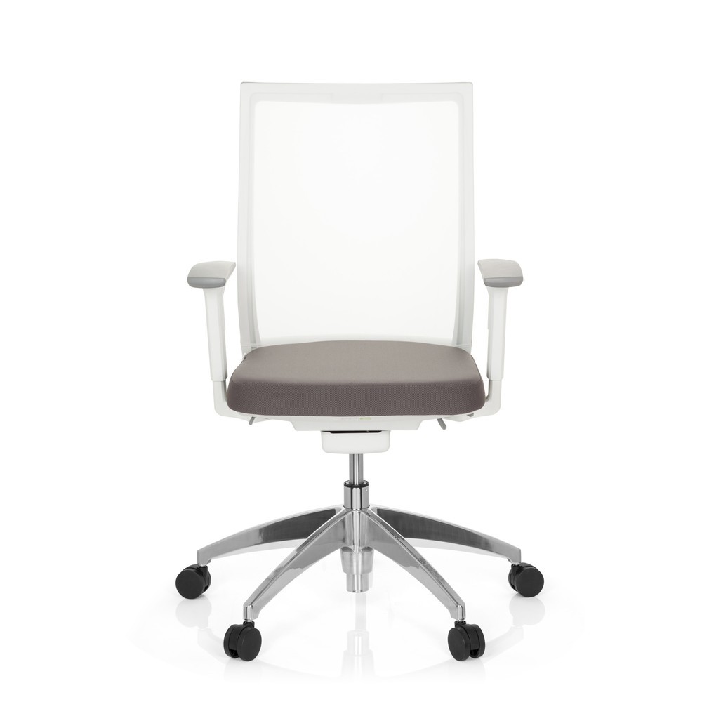 Produktabbildung: hjh OFFICE Bürostuhl / Drehstuhl ASPEN Stoff, grau/weiß