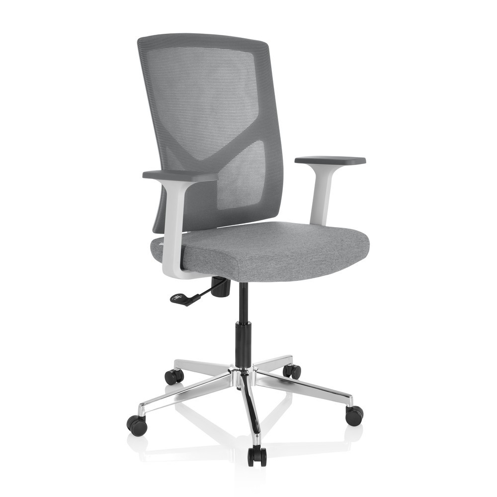 Produktabbildung Nr. 2: hjh OFFICE Bürostuhl / Drehstuhl BRETON BASE W Stoff/Netzstoff, grau
