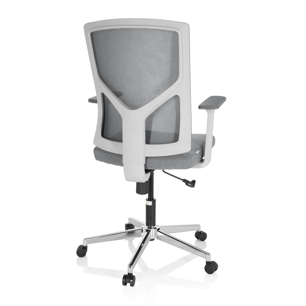Produktabbildung Nr. 5: hjh OFFICE Bürostuhl / Drehstuhl BRETON BASE W Stoff/Netzstoff, grau