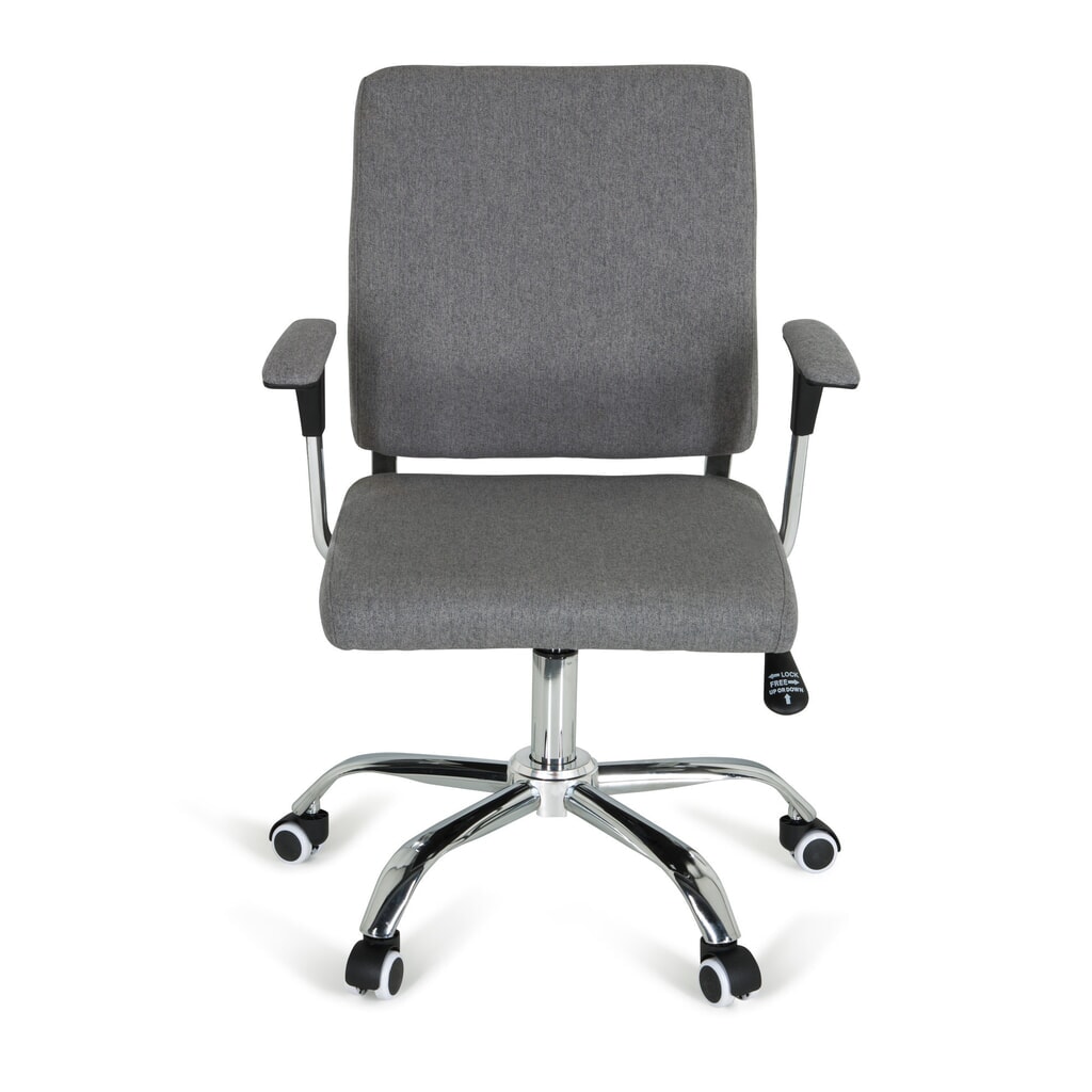 Produktabbildung: hjh OFFICE Bürostuhl / Drehstuhl CHARLES I Stoff, dunkelgrau