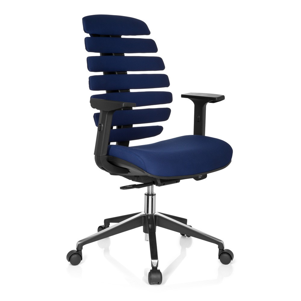 Produktabbildung Nr. 2: hjh OFFICE Bürostuhl / Drehstuhl ERGO LINE II Stoff, blau