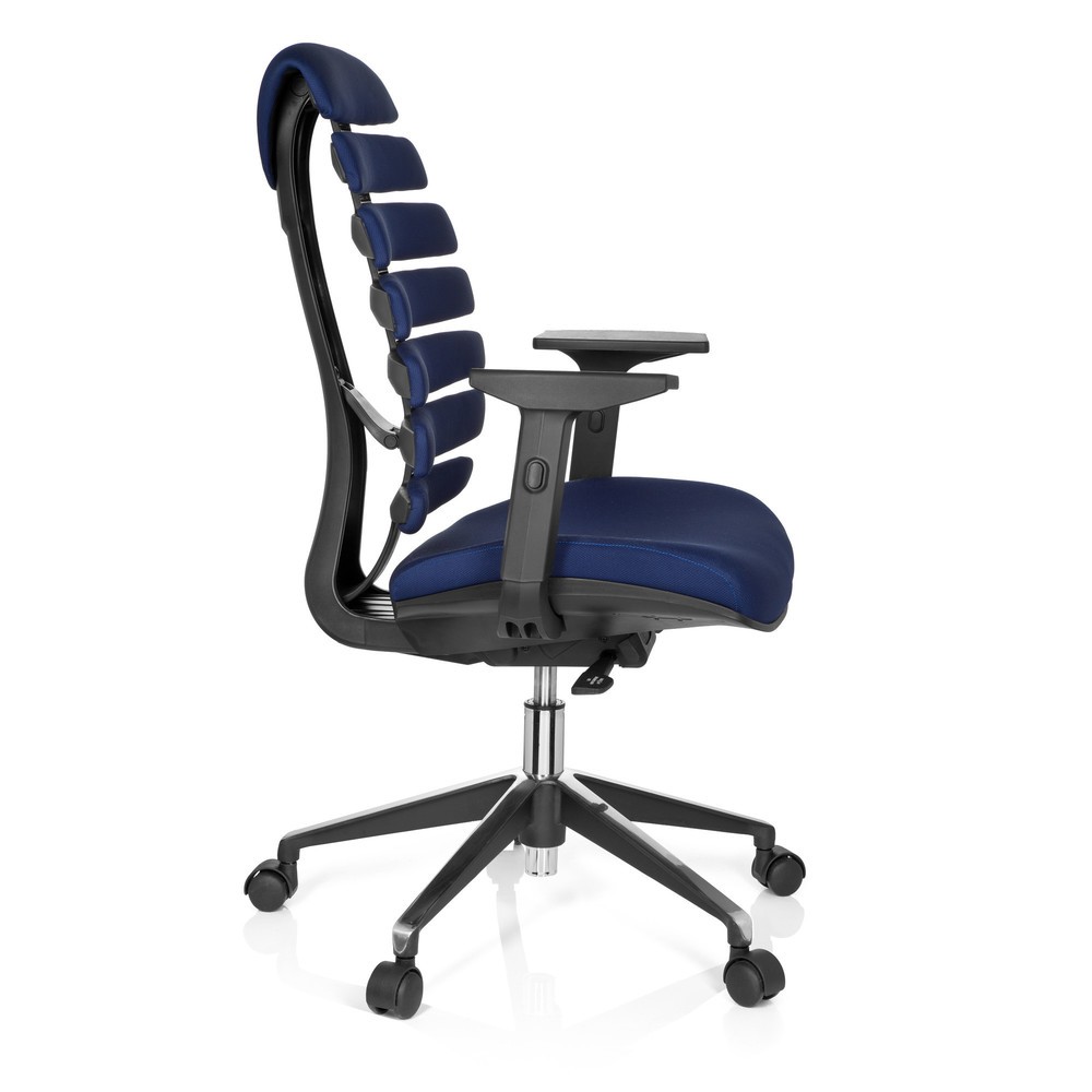 Produktabbildung Nr. 3: hjh OFFICE Bürostuhl / Drehstuhl ERGO LINE II Stoff, blau