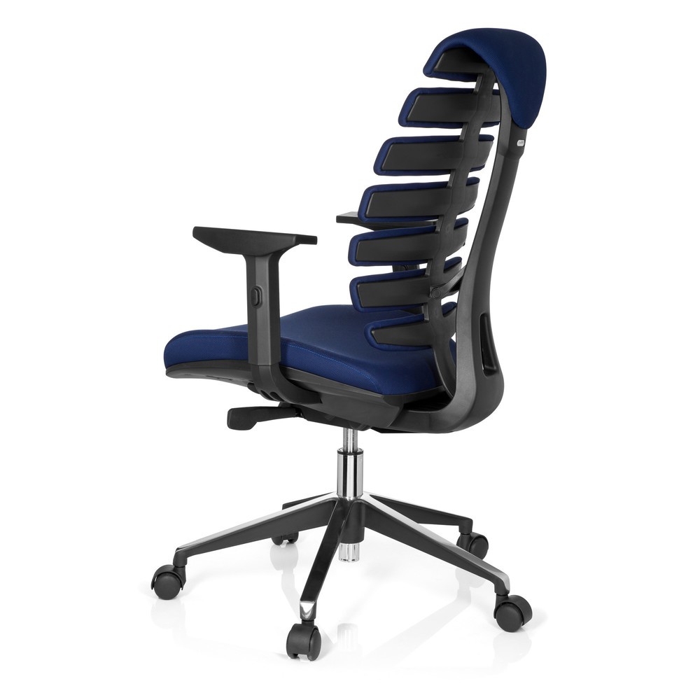 Produktabbildung Nr. 7: hjh OFFICE Bürostuhl / Drehstuhl ERGO LINE II Stoff, blau