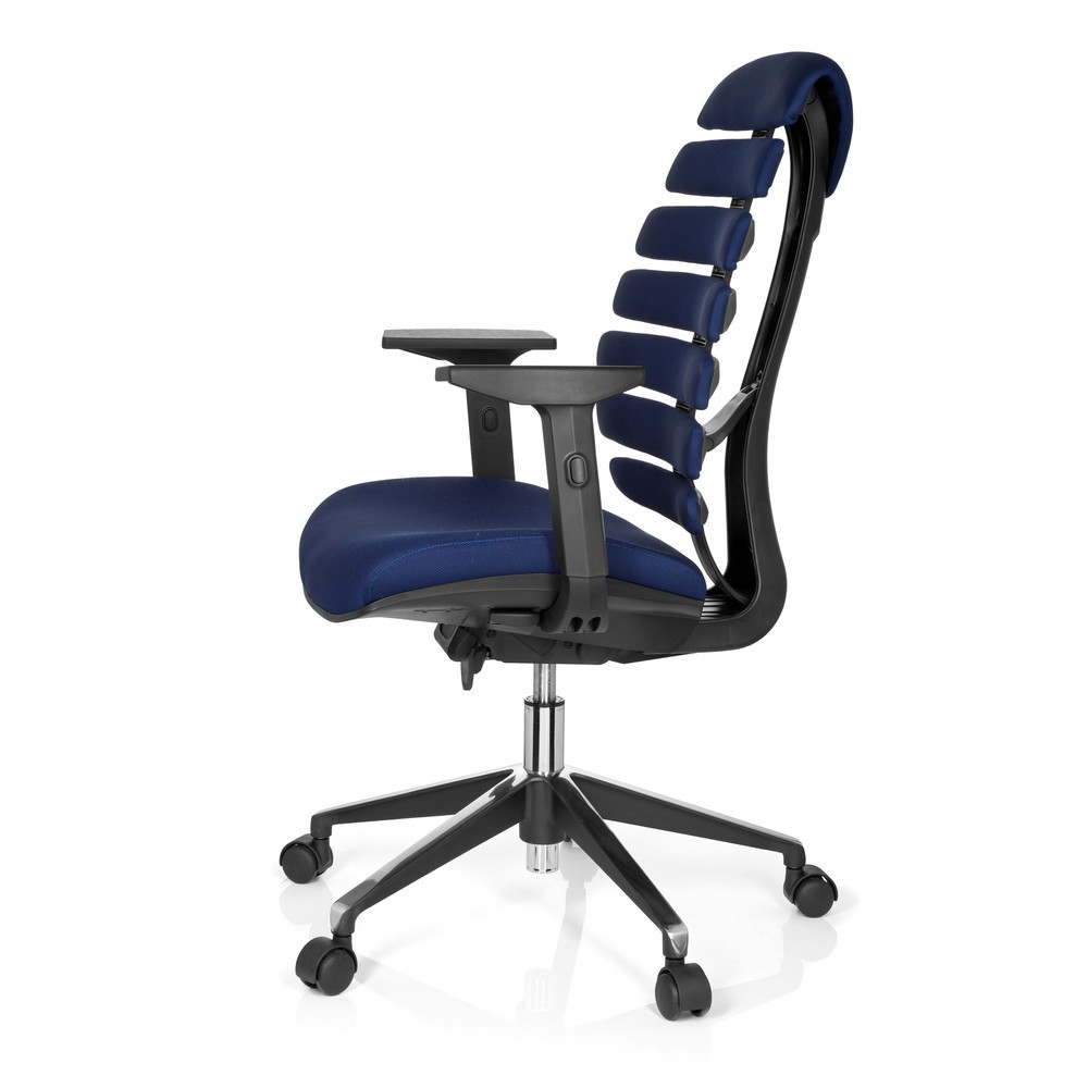Produktabbildung Nr. 8: hjh OFFICE Bürostuhl / Drehstuhl ERGO LINE II Stoff, blau