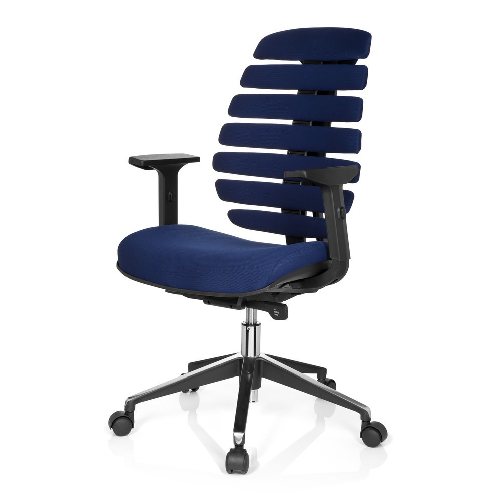 Produktabbildung Nr. 9: hjh OFFICE Bürostuhl / Drehstuhl ERGO LINE II Stoff, blau