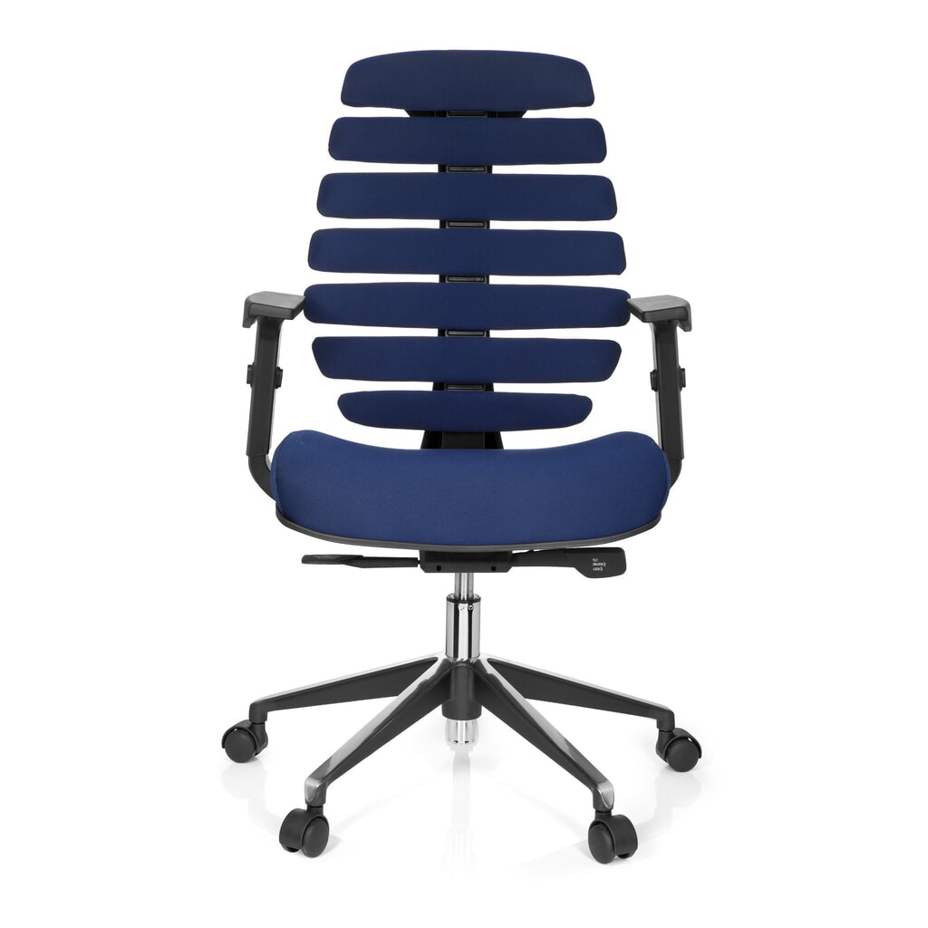 Produktabbildung: hjh OFFICE Bürostuhl / Drehstuhl ERGO LINE II Stoff, blau