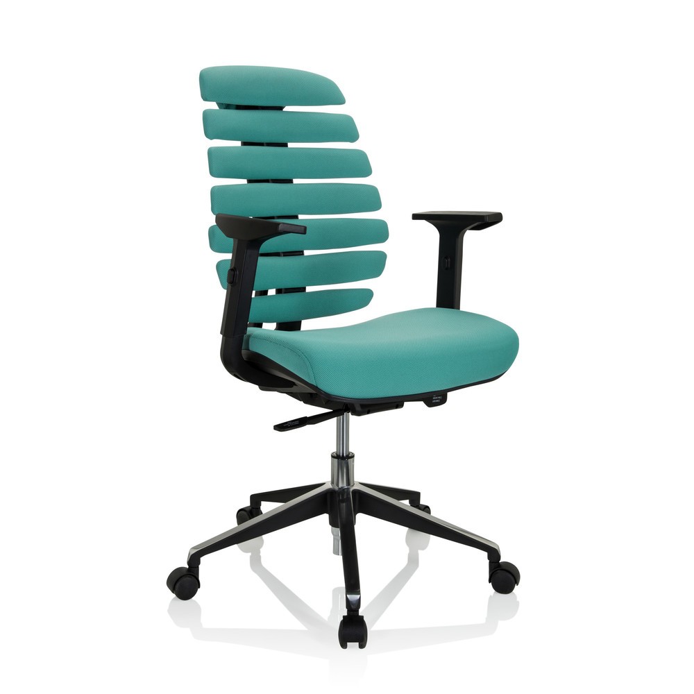 Produktabbildung Nr. 2: hjh OFFICE Bürostuhl / Drehstuhl ERGO LINE II Stoff, türkis
