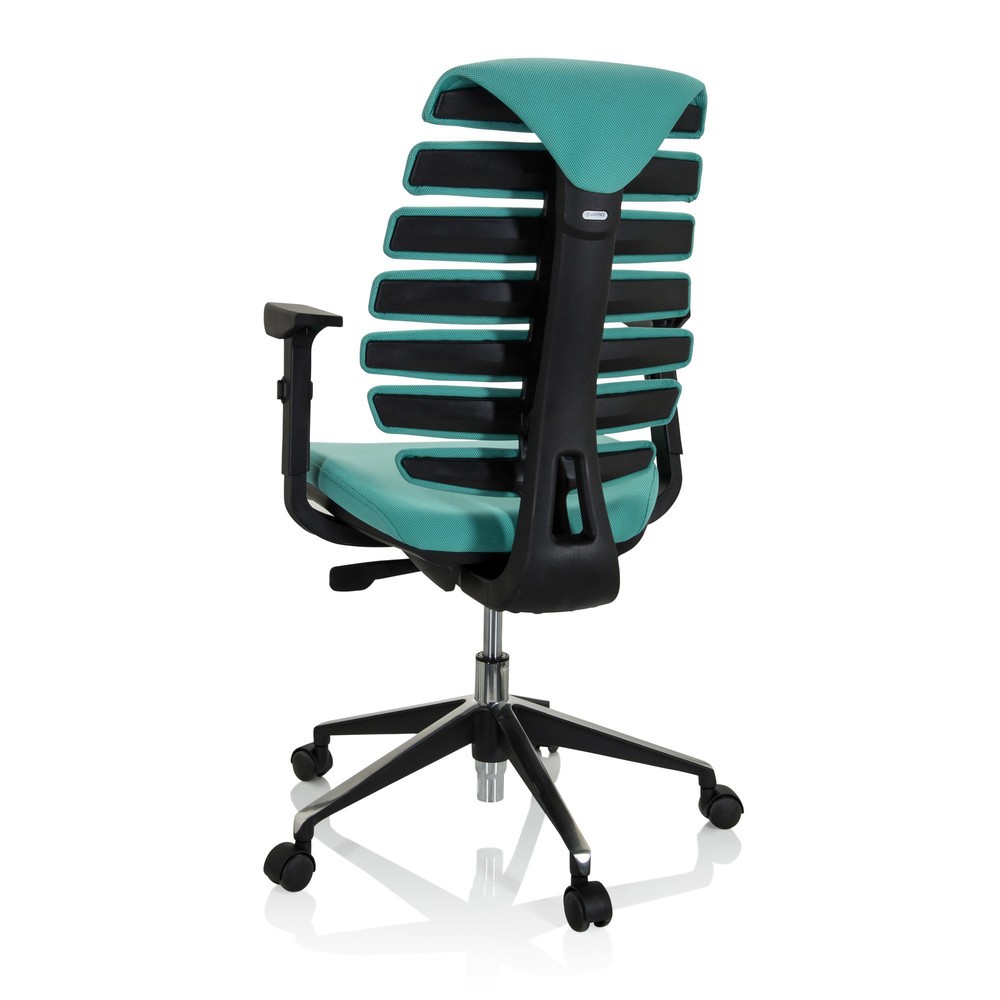 Produktabbildung Nr. 6: hjh OFFICE Bürostuhl / Drehstuhl ERGO LINE II Stoff, türkis