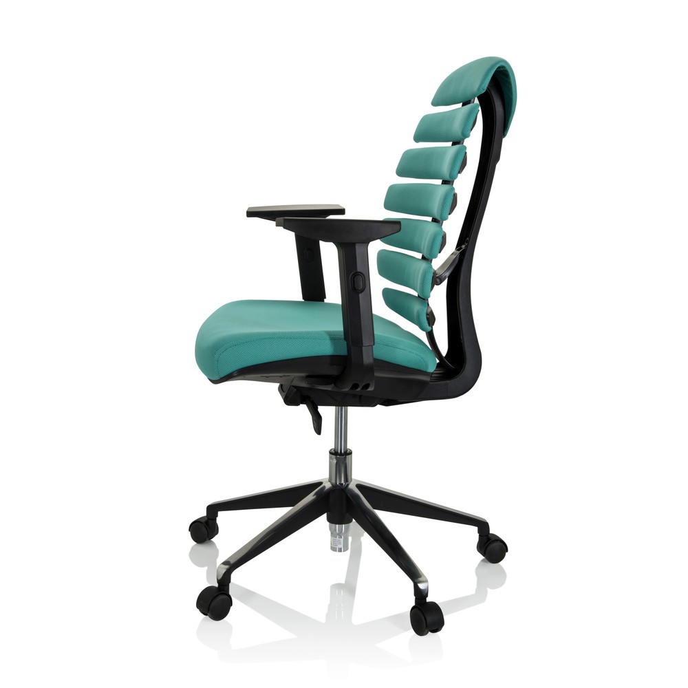Produktabbildung Nr. 8: hjh OFFICE Bürostuhl / Drehstuhl ERGO LINE II Stoff, türkis