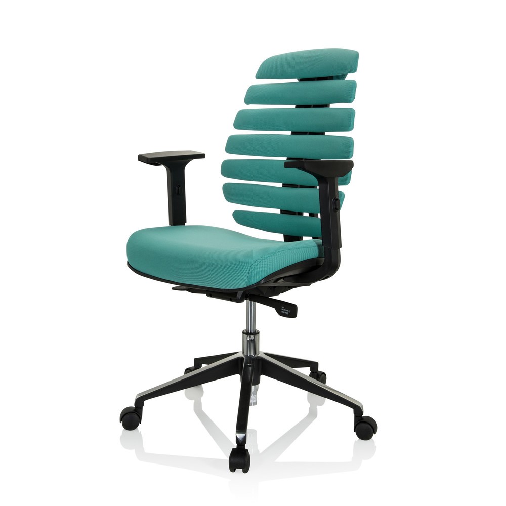 Produktabbildung Nr. 9: hjh OFFICE Bürostuhl / Drehstuhl ERGO LINE II Stoff, türkis