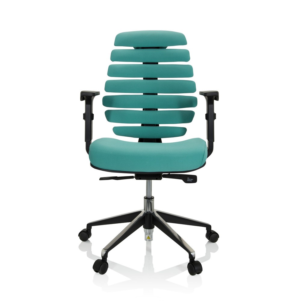 Produktabbildung: hjh OFFICE Bürostuhl / Drehstuhl ERGO LINE II Stoff, türkis