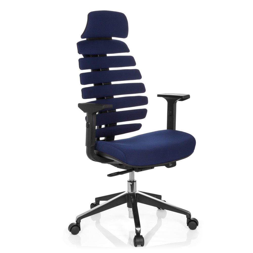 Produktabbildung Nr. 2: hjh OFFICE Bürostuhl / Drehstuhl ERGO LINE II PRO Stoff, blau