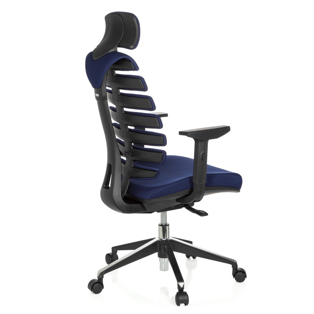 Produktabbildung Nr. 4: hjh OFFICE Bürostuhl / Drehstuhl ERGO LINE II PRO Stoff, blau